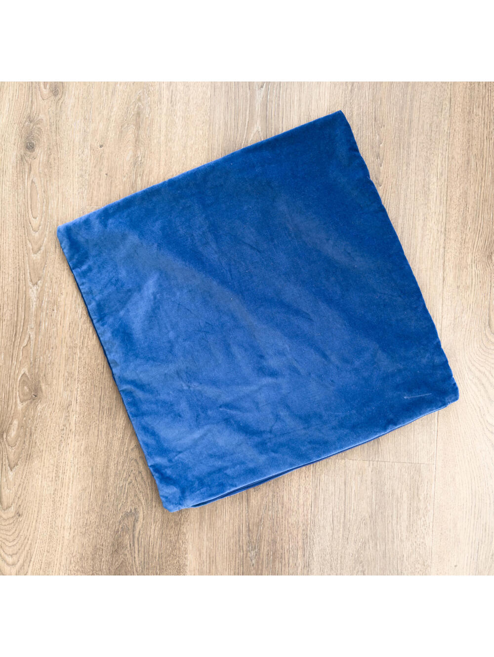 Ikea Sanela Blue Velvet Throw Pillow Cover 50X50cm